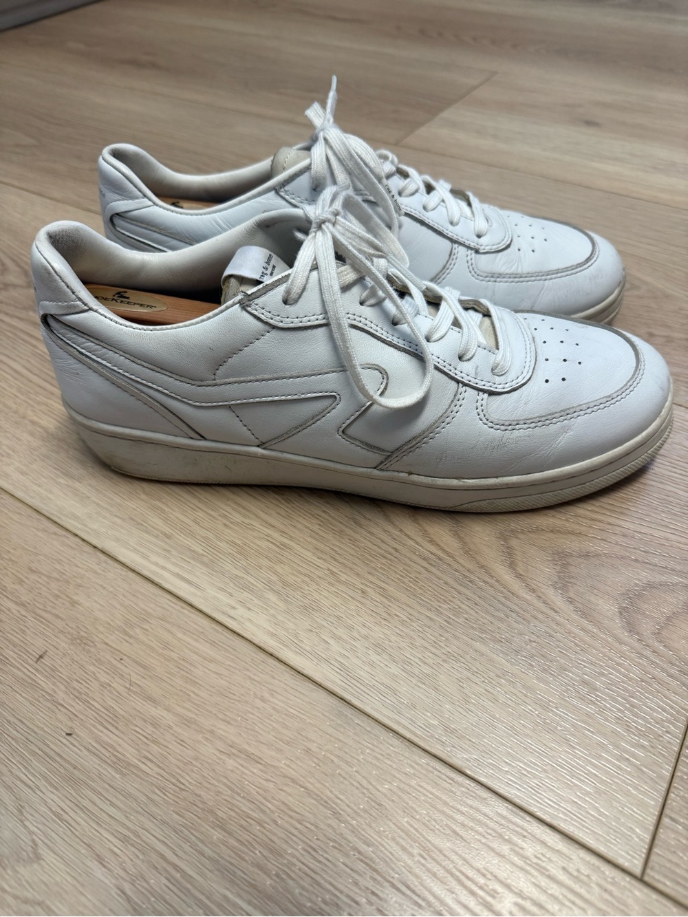 Rag & Bone Retro Court Classic White Leather Men's Sneaker Size 9